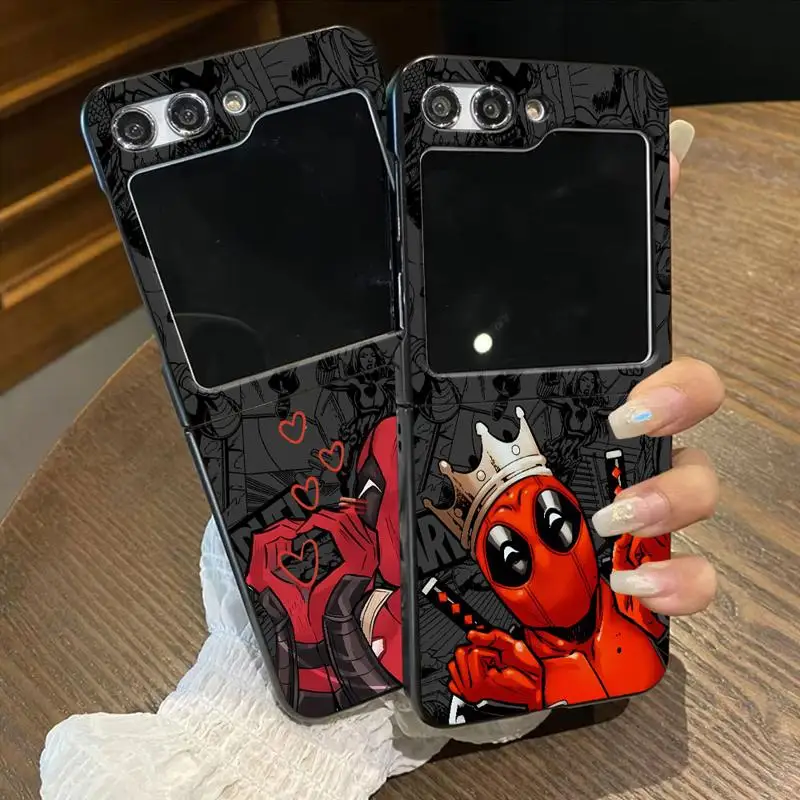 Puzdrá telefónov pre Samsung Galaxy Z Flip 5 6 Case Zflip4 Zflip5 5G Zflip3 Flip Funda Funda Antiscratch Cover Marvel Deadpool Movie Mutant