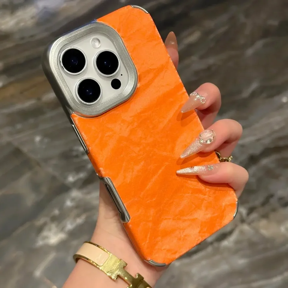 Puzdrá telefónov s luxusnou kožou pre iPhone 11 12 13 14 15 16 Pro Max Plus mäkký silikónový nárazový nárazník kryt