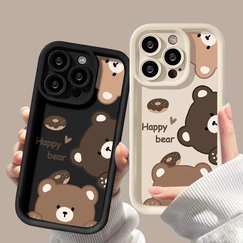 Puzdrá telefónu roztomilých pre iPhone 11 puzdro iPhone 13 12 14 15 Pro Max 7 8 Plus SE 2020 2022 XSMAX X XR Soft Silikone Cover