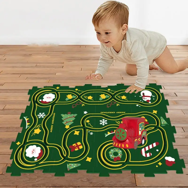 Puzzle Track Racer Car PlaySet Track Play Set Puzzle Zostavovanie skladieb set automobilov Road Builder Rail Car Educational Building Toy For