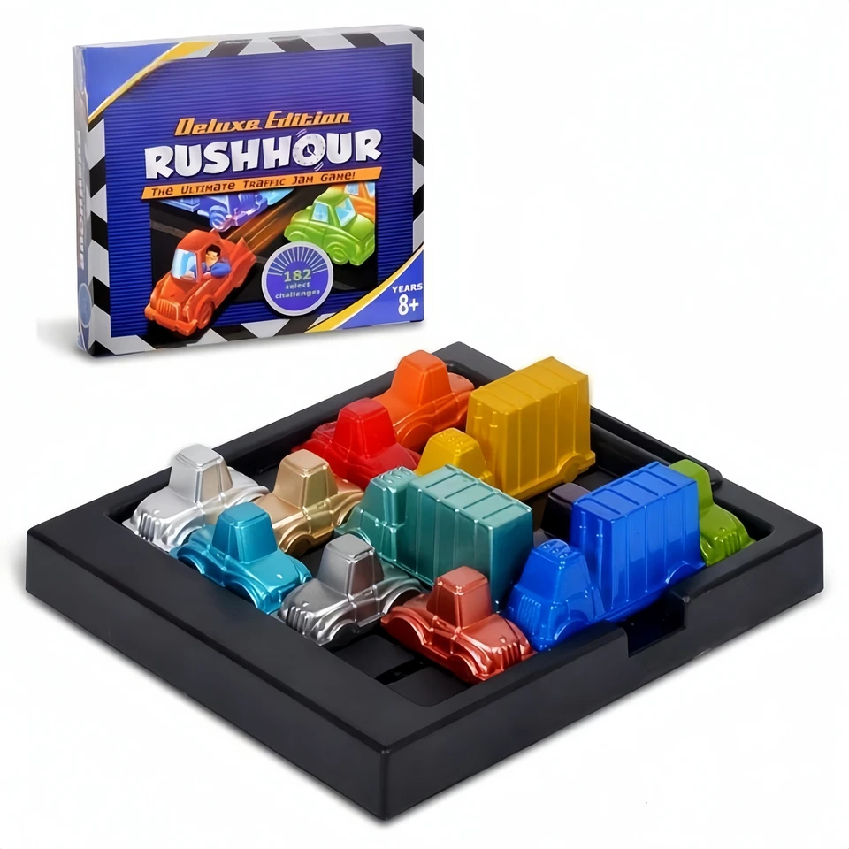 Puzzle Traffic Rush Hour Game, Racing Rush Hour Car Huarong Road Logical Asading Desktop Game, Detské hádanky, detské dieťa