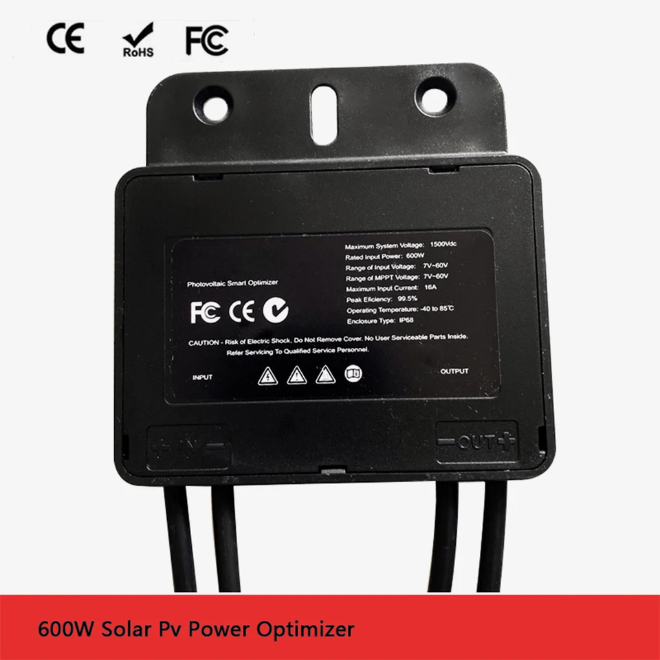 PV Solar 600W MPPT Optimalizátor na zvýšenie výroby energie Intelligent Optimizer 600WPV Zdvíhací solárny Optimalizátor Optimizer Power Optimizer