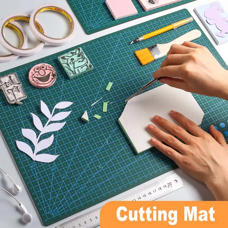PVC Cutting Mat Board odolný samoliečujúci domácich majstrov šitie Študentský umelecký papier Rezať gravírovanie Cut Pad Kožená remeselná prešívanie nástroja