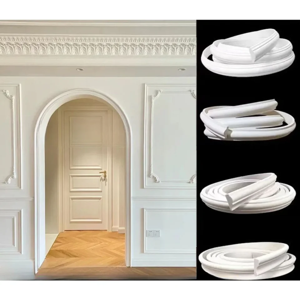 PVC Soft Line Curved Arch European Pu Gypsum Line Stropný rám