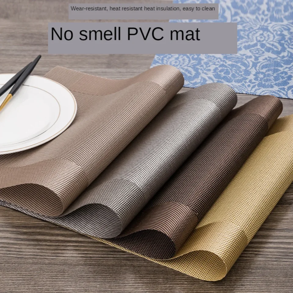 PVC umývateľné prestieranky pre jedálenský stolík Rat Mon-Shul Placemat Set do kuchynských doplnkov šálka Coaster Wine Pad Coasters Set