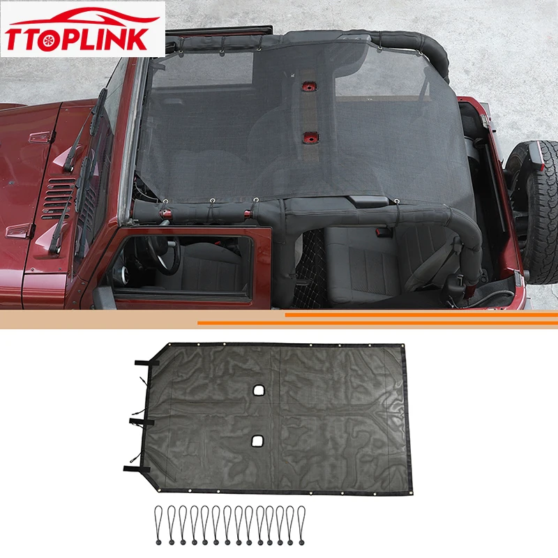 PVC Vonkajšia izolácia automobilu Tepelná izolácia slnečného žiarenia Slnko pre Jeep Wrangler JK 2007-2017