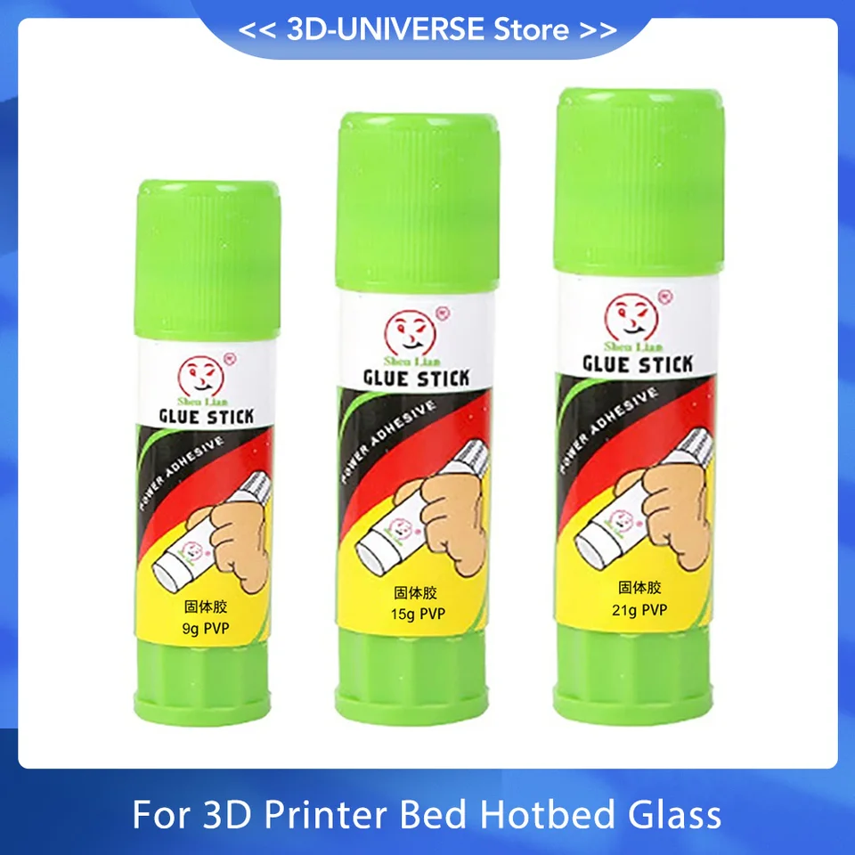 PVP Solid Glue Stick Špeciálne netoxické umývateľné lepidlo na lepidlo opakovane použiteľné pre 3D tlačiareň Bed Bed Glass Platforma PLA ABS PETG