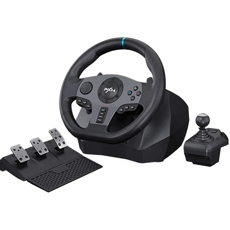 PXN V9 CAR Game Controller Racing Wheel Hnacím silou 900 stupňov herného volantu pre PC PS4