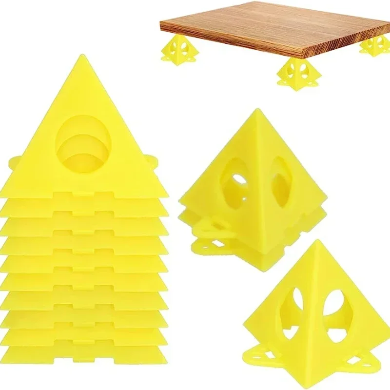 Pyramídové farby stojany Mini trojuholníky stojany trojuholníkové maľby vankúšiky nohy drevené náradie príslušenstvo Carpenter Square Pains Set