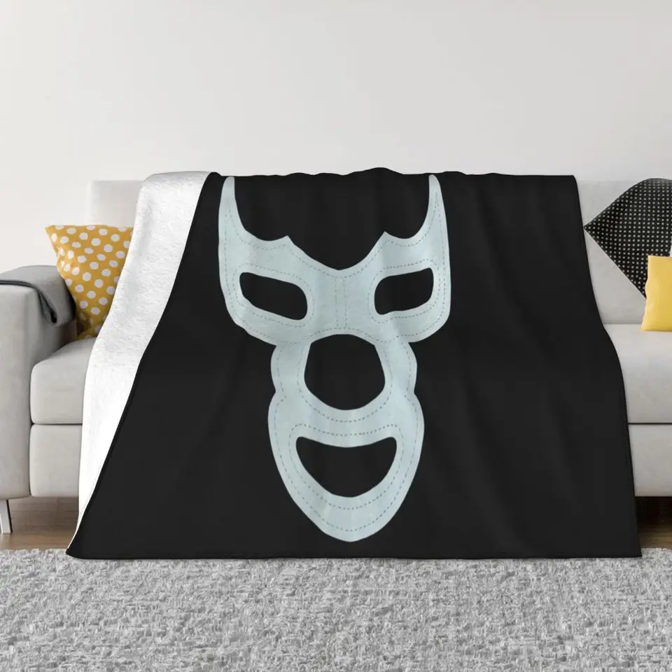 Pán Blue Demon Mexican Luchador 100 Cotton AAA Grafické vtipné oblečenie Príležitostné hádzanie prikrývky