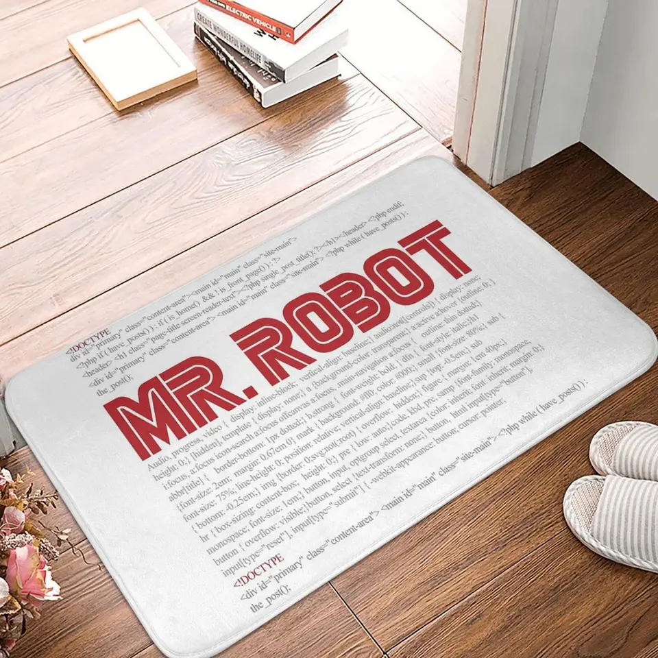 Pán robotický kód, ktorý nie je šmykľavou rohožkou podlahovou podlahou odolným kobercom koberca pre kuchyňu vchod do domácich balkónových chodidiel