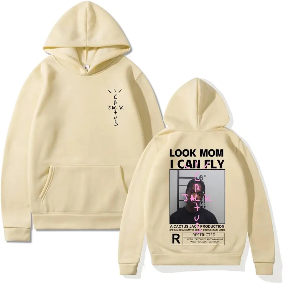 Pánska mikina kaktus Jack mikiny bedrové muži Ženy vyzerajú mama, môžem lietať travis scott mikinu d y2k oblečenie fleece bavlna