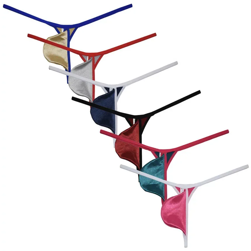 Pánska mikro-tangová struna Ficelle Homme Jockstrap Underwear slzová kvapka mini T-back Bulge Bikini