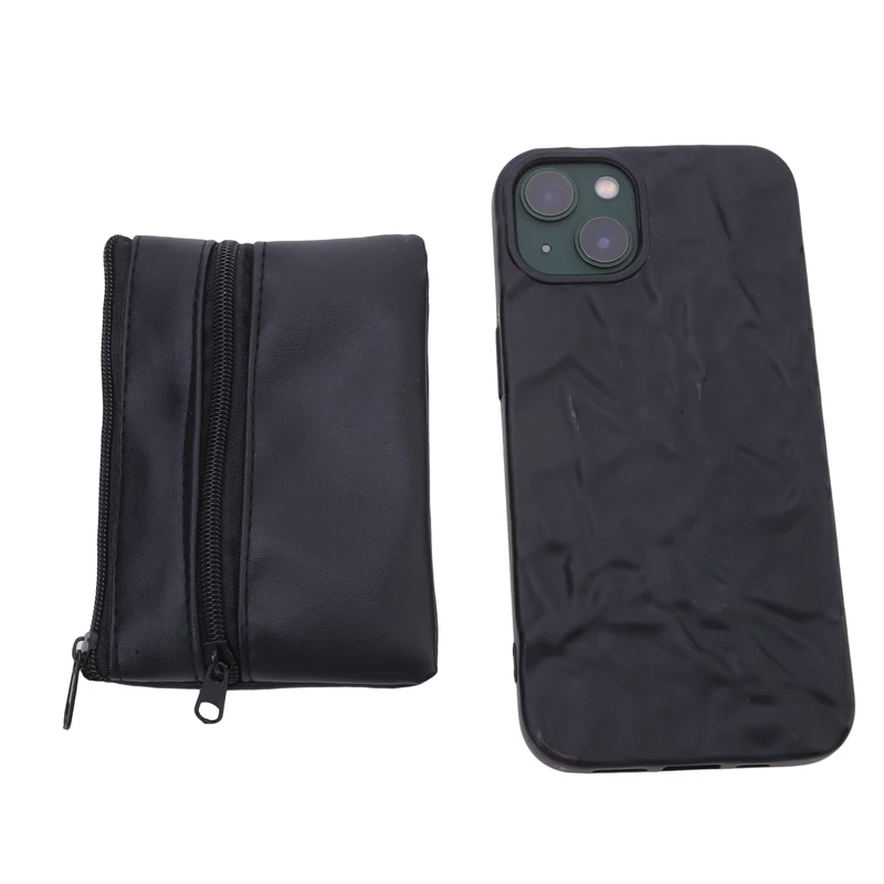 Pánska peňaženka Čierny zips módne mini mini mini mini kože kožená multifunkčná high-end nulová peňaženka ručný taška