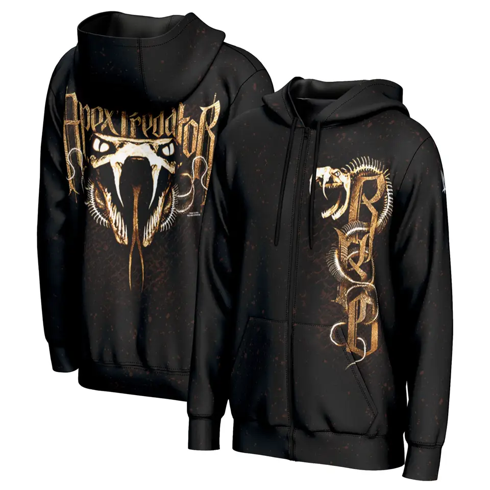 Pánska prosphere čierna Randy Orton Viper Nové dvojvrstvové klobúky Hoodie Fighting Competition Jar a jesenný športový kabát