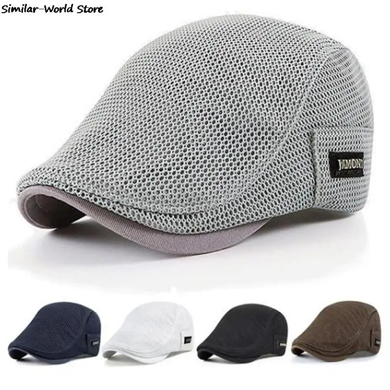 Pánska sieťová baseballová čiapka priedušná letná čiapka otec klobúk Outdoor Fishing Hats Trucker Cap