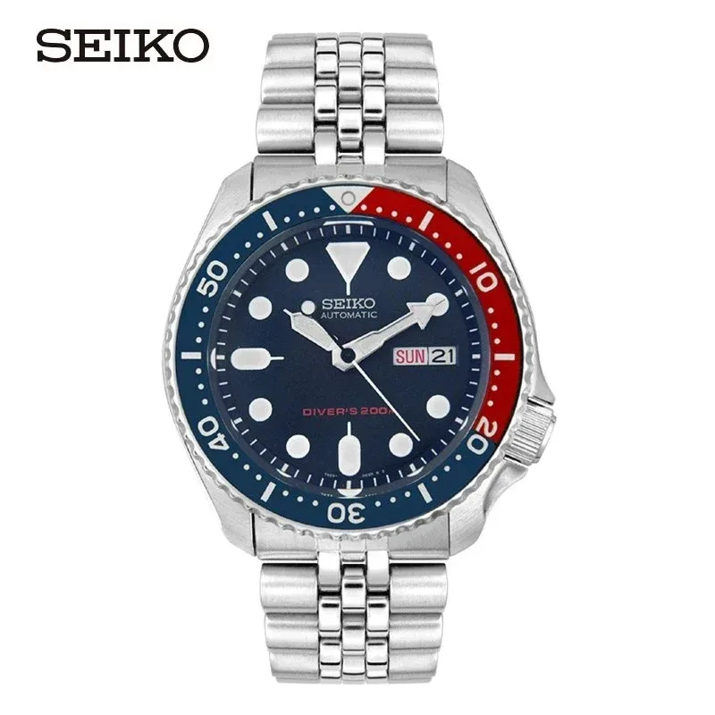 Pánska z nehrdzavejúcej ocele Seiko Nezajná voda kalendára koksu Ring Luminous Watch Luxusné podnikanie Automatické mechanické hodinky SKX009K2