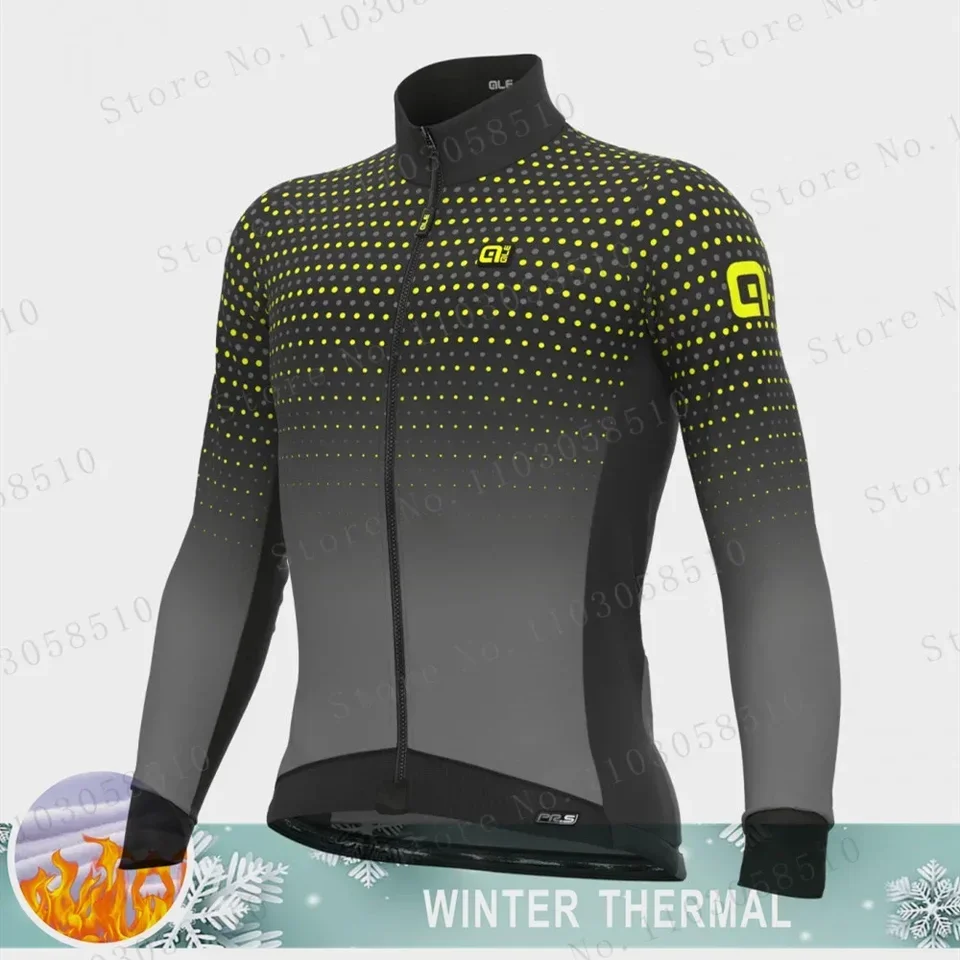 Pánska zimná cyklistická bunda Teplá s dlhým rukávom odolný voči poveternostným vplyvom Windbreaker MTB Road Bicykel Bicycle Fleece Sports Cycling Clothing Coat
