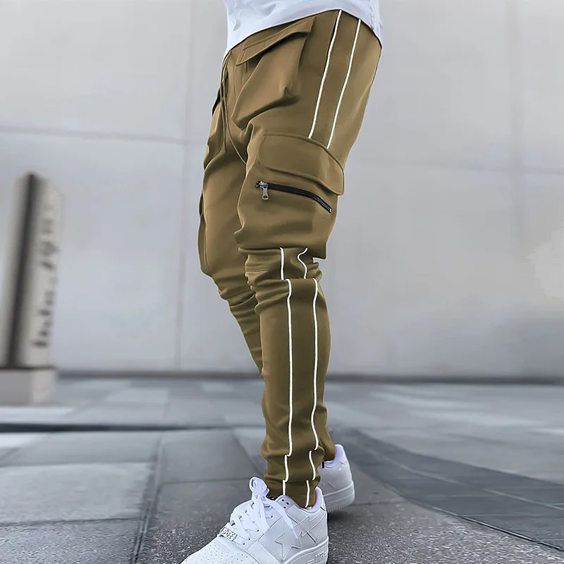Pánska značka Gym Roggers Cargo Pants Multivrecko odrážajú priame športové kondície Príležitostné oblečenie módne nohavice