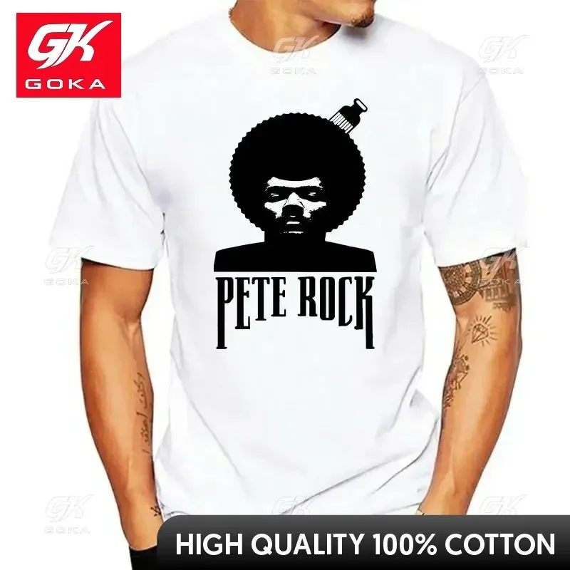 Pánske a dámske bavlnené krátke rukávy Top Tričko Pete Rock Music Mos def Krs DJ DMC Gangstarr Rap Hip Hop Wu Pac Unisex T tričká