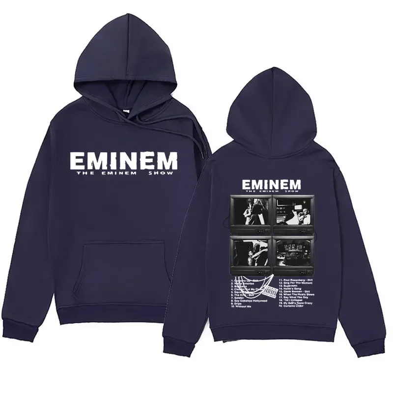 Pánske a dámske mikiny mikiny, veľké streetwear vytlačené rapperom Eminem, hudobný album Seaso