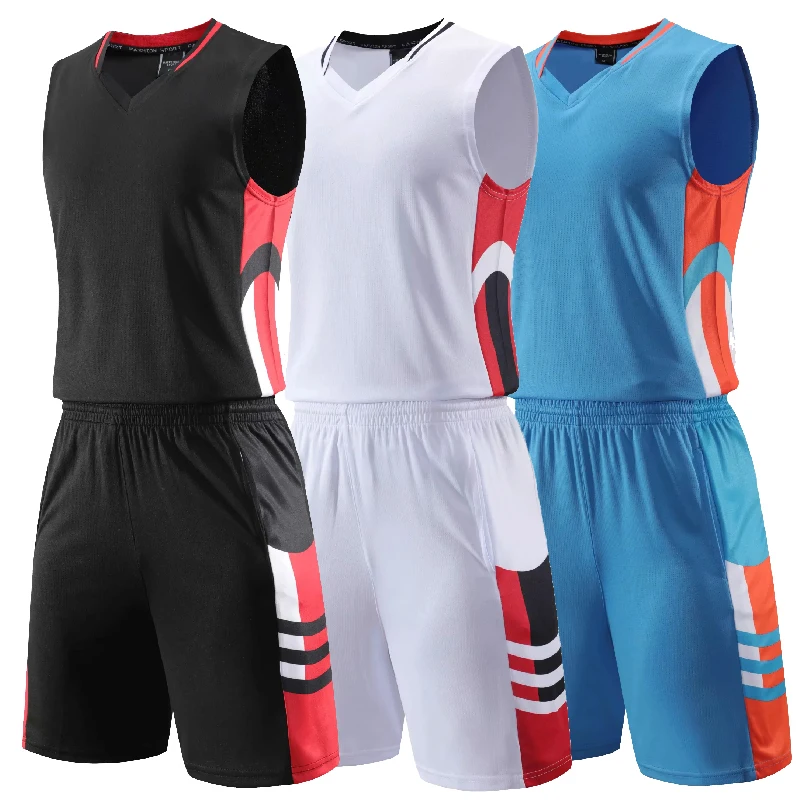 Pánske basketbalové uniformy Men Men Custom Competition Team Uniformy Športový výcvik vesty osobnosť Jersey Basketbal