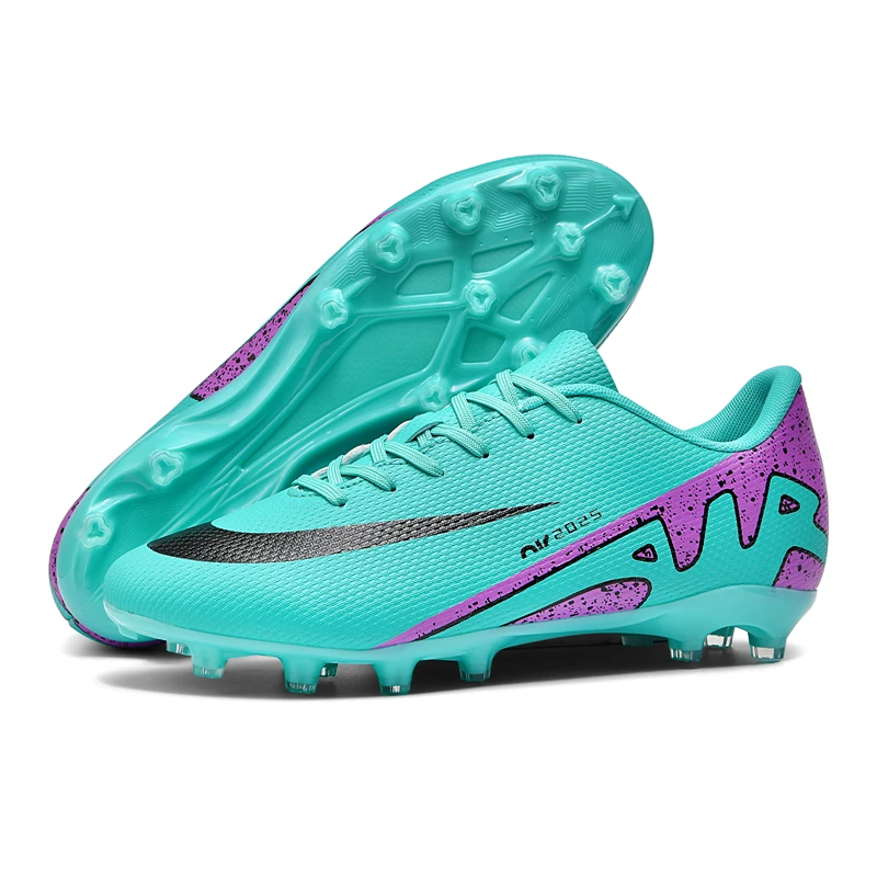Pánske futbalové topánky TF/FG členkové futbalové topánky Anti-Slip Outdoor Grass Multicolor Training zápas mužských tenisiek size33-46
