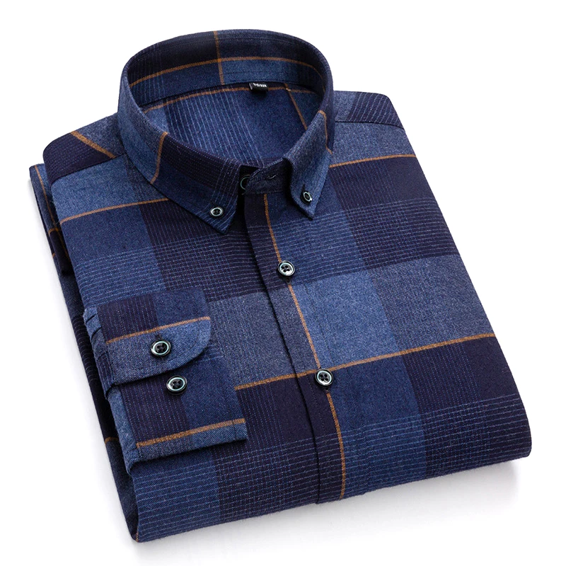 Pánske gombíky Plaid Bambus Fiber Tirla