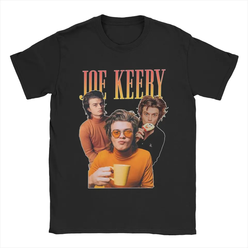 Pánske joe keery tričko 100% bavlnené oblečenie