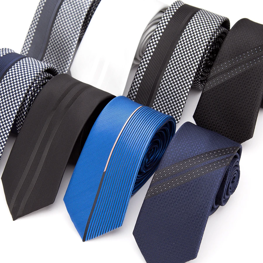 Pánske kravaty Luxusné štíhle kravaty pruh pre mužov pre mužov Business Svadba Jacquard kravata mužské šaty košeľa móda bowtie darček