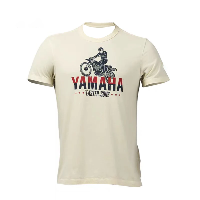 Pánske motocyklové tlačené tričko Yamaha Retro Sports Pohodlné priedušné potenie, ktoré absorbujú cyklistické odevy na bicykli oblečenie