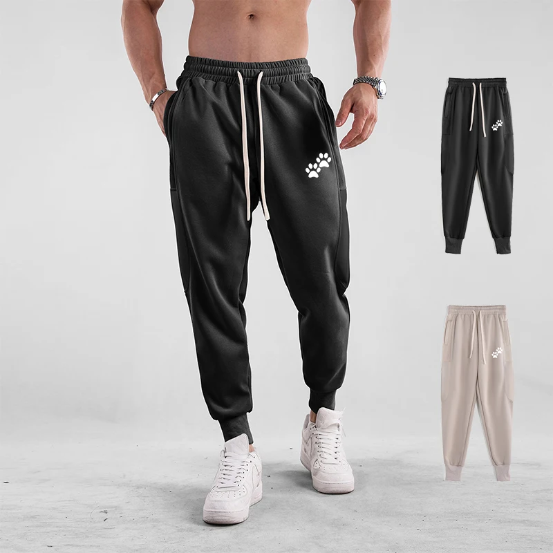 Pánske módne príležitostné nohavice Pohodlné bežecké bežecké joggery Fitness Elastic Sport Training Tousers Sheatpants Bottom Man Costume
