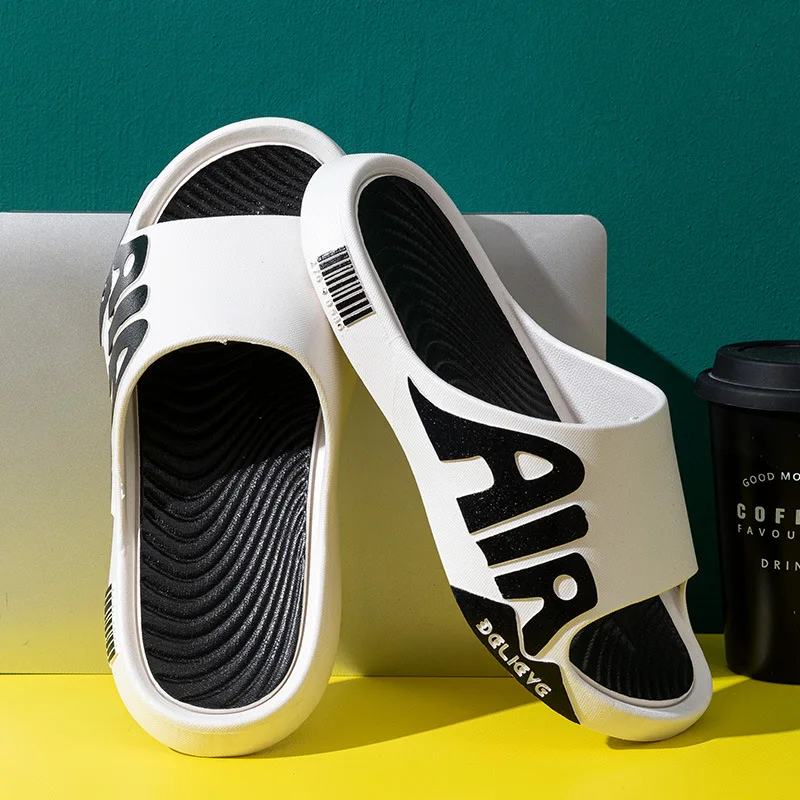 Pánske papuče Mute Eva Soft Outdoor Plážové snímky ploché unisex klinky nekĺzané žabky mužské husté podrážky protišmykové topánky 슬리퍼