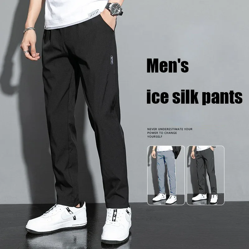 Pánske príležitostné nohavice natiahnite štíhly fit elastický pás jogger korean klasický modrý čierny šedý mužský značkový nohavice plus veľkosť 4xl 5xl