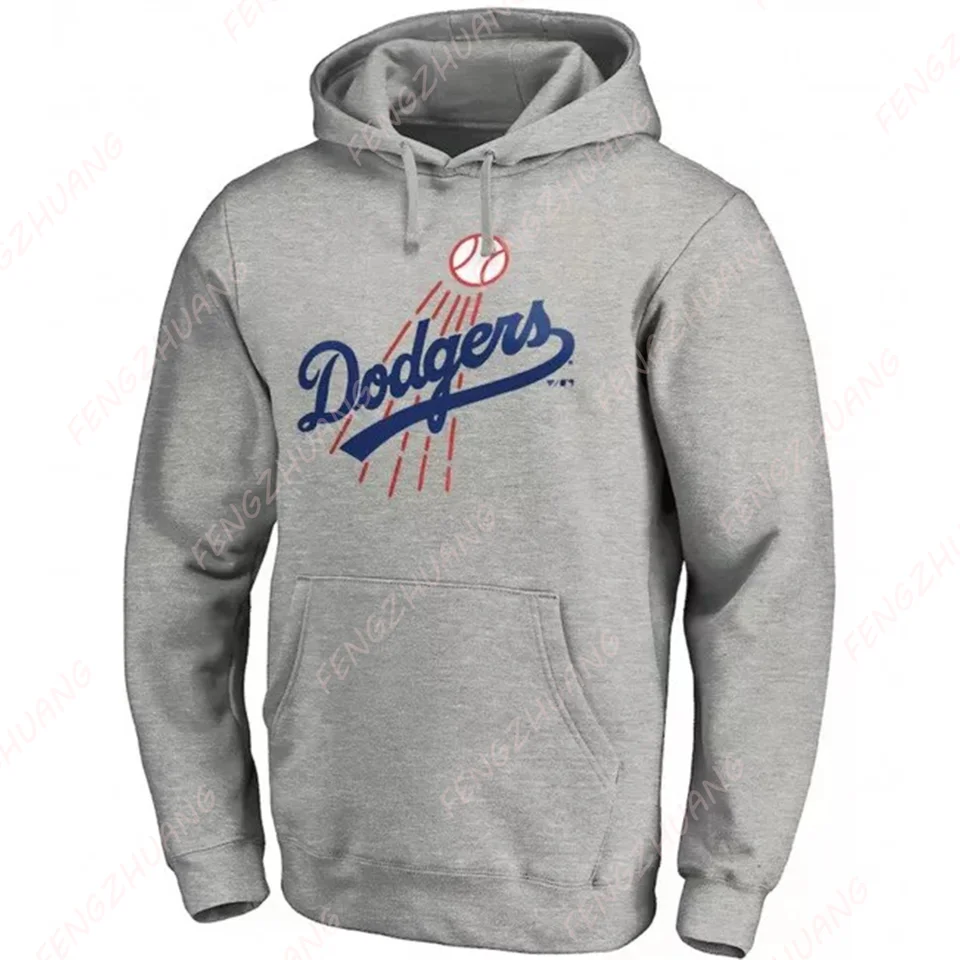 Pánske s dlhým rukávom mikina jar jesenná jeseň pot baseball ligy Los Angeles Dodgers Casy Sweat Baseball Training Wear