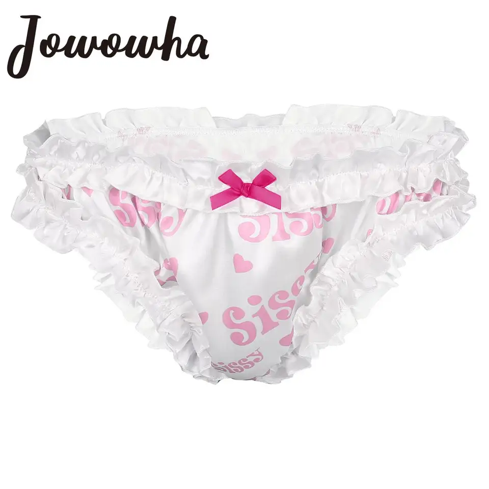 Pánske sexy saténové nohavičky spodná bielizeň frily filly nahrané sýstky sissy kvitnúci briefs