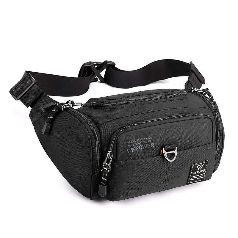 Pánske tašky Balíky Vysoko kvalitné nylonové tkaniny Men Crossbody Bag Fanny balenie módne príležitostné pánske vrecko na hrudi