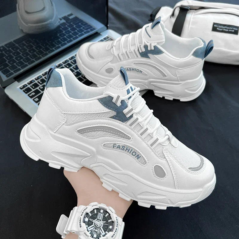 Pánske tenisky Mužské priedušné platforma Tenis Masculino Shoe Nové príležitostné športové otec pre mužov Trendy topánky