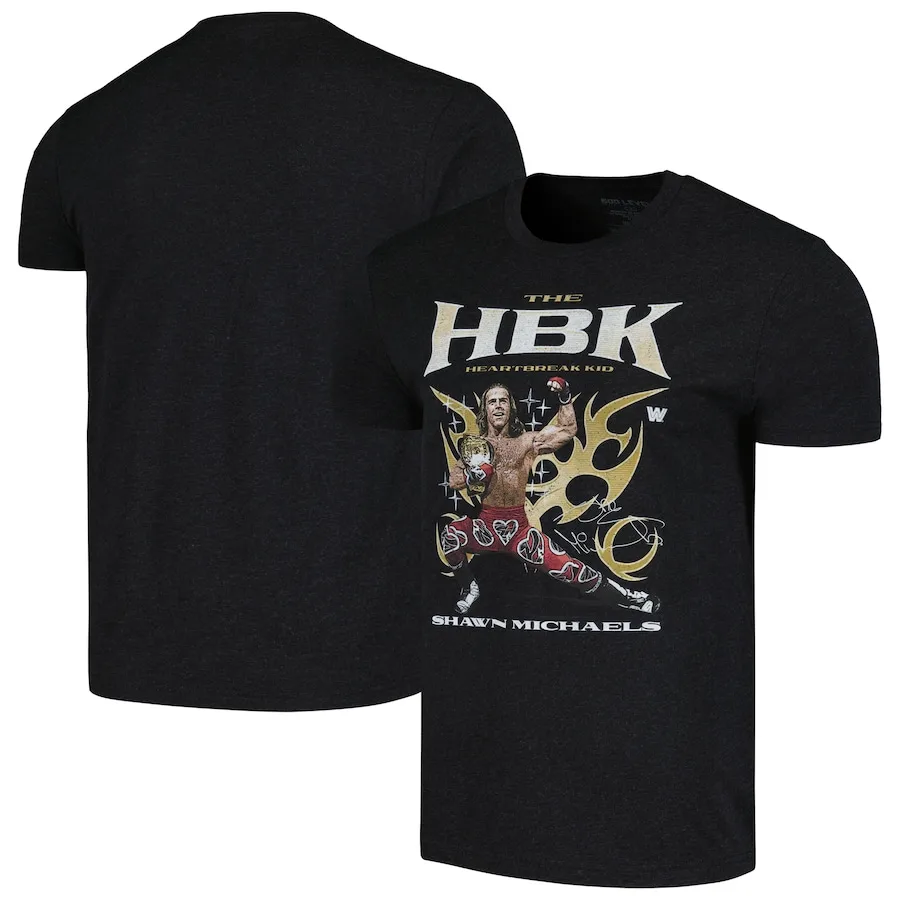 Pánske tričko Black Shawn Michaels Flex Tri-Blend