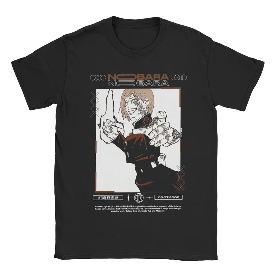 Pánske tričko Kugisaki Nobaru Funny Pure Cotton Tees s krátkym rukávom anime tričko okrúhly krk oblečenie leto