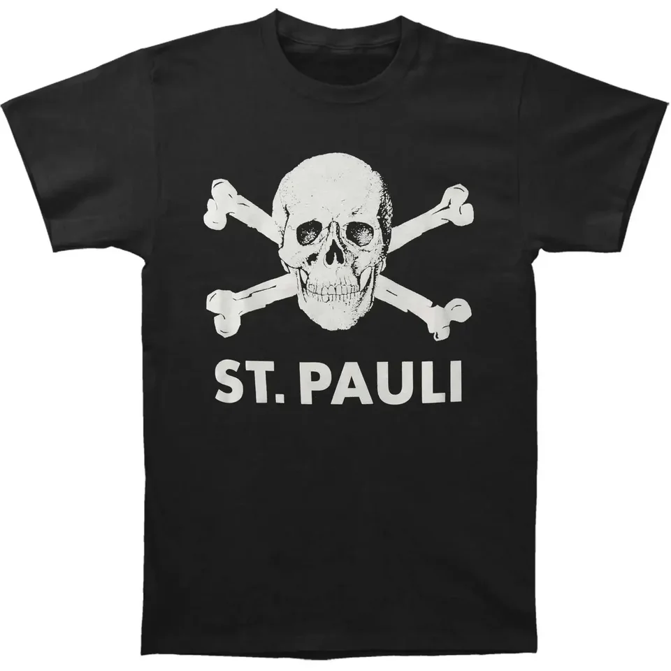 Pánske tričko St. Pauli Skull tričko malé čierne