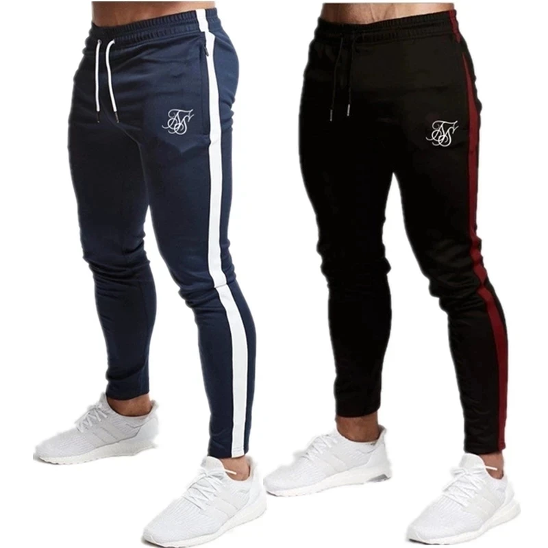 Pánske vysokokvalitné SIK hodvábne značky Polyester Polousers Fitness Castry Norgesers