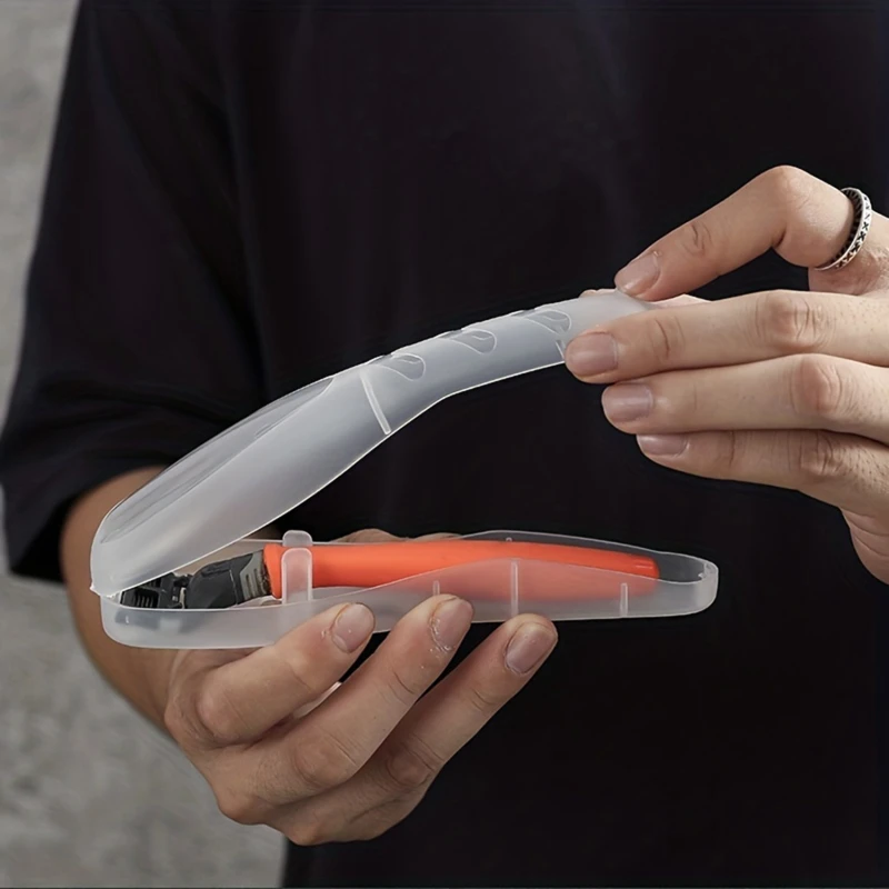 Pánske žiletky Razor Razor Blades Držiak na holenie stroja Storage Box Travel Cestovné puzdro pre domácu kúpeľňu Doplnky Veľkoobchod