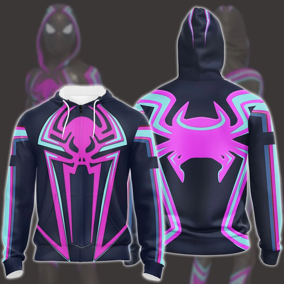 Pánsky 3D tlačený pavúk muž mikina Men's Winter Hoodie Street Pánske a dámske extra veľké okrúhly krk mikina pavúk mikina mikina