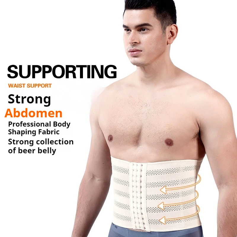 Pánsky nastaviteľ trénera pása - Fitness Priedubný Shapewear - Brucho Brušné bruško Wrap Band Worout