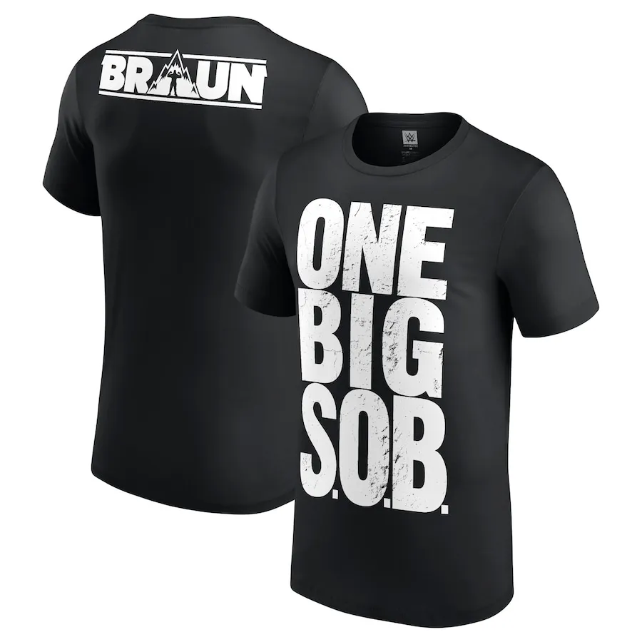 Pánsky čierny Braun Strowman One Big Sob tričko