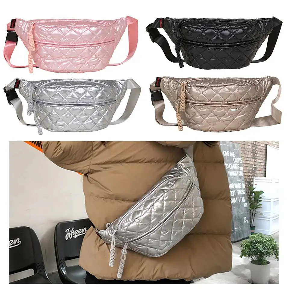 Pár batohu prešívané prešívané vrecko na hrudi módne Crossbody Crosse Ramela v taške na cestovanie na turistiku pre vianočný darček