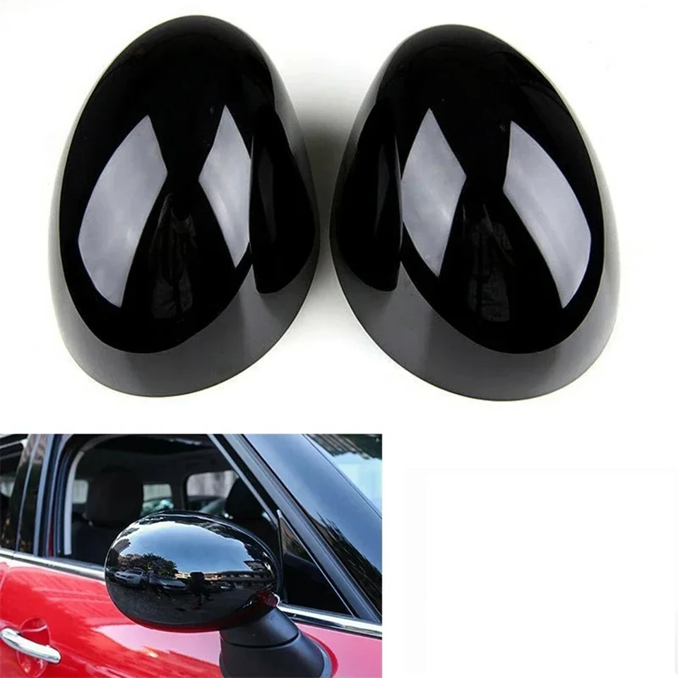 Pár Gloss Black Wing Mirror Cover Cover Castings for BMW Mini F54 F55 F56 F57 F60