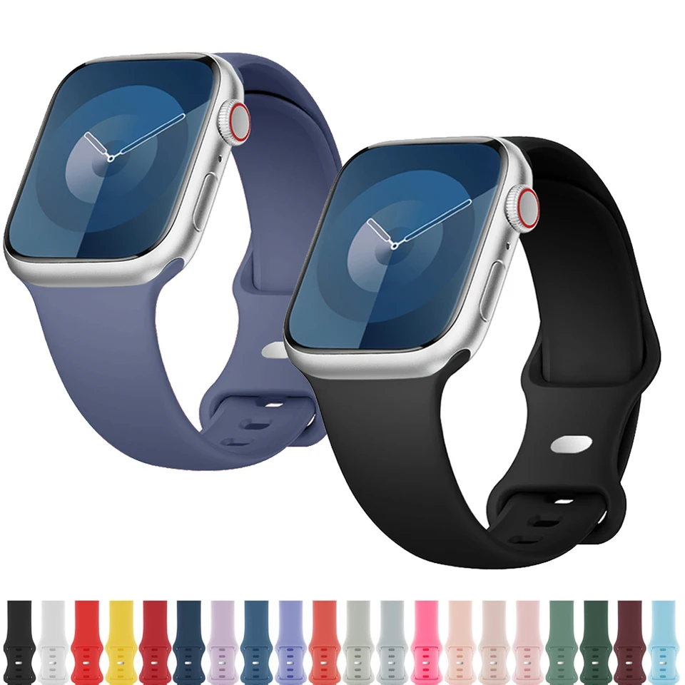 Pás pre Apple Watch Strap 44 mm 40 mm 45 mm 49 mm 41 mm 42 mm Silikónový náramok Iwatch Series 3 4 5 6 7 8 9 Ultra 2 S 10 46 mm