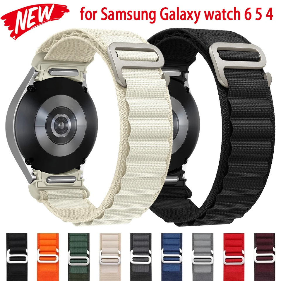 Pásy na jedno kliknutie pre Samsung Galaxy Watch 6 5 4 40 mm 44 mm 5 Pro 45 mm No Gap Alpine Loop Strap Galaxy 6 Classic 43 mm 47 mm náramok